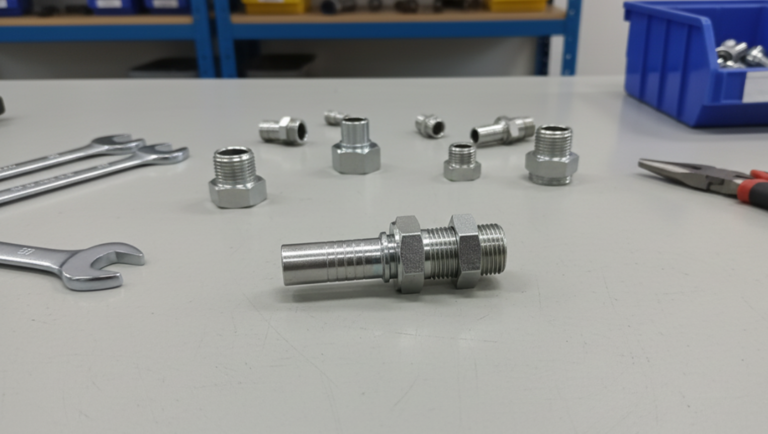 Metric Male - Cone 60° Bulkhead